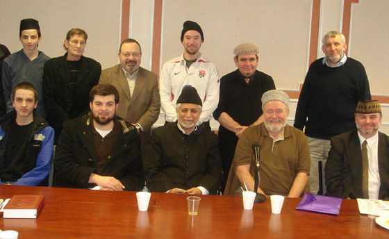 Muzaffar Clarke 1st English Desk Meeting with Imam Sahib